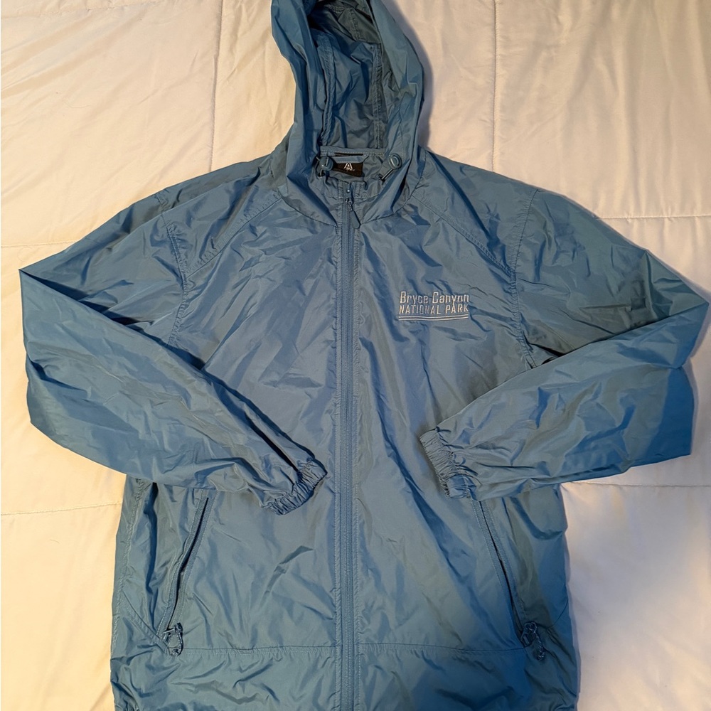 Men's Blue Hooded Jacket